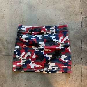 Fashionnova camo mini skirt